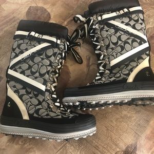 Coach boots like new condition never worn